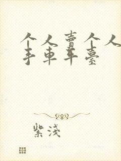 个人卖个人的二手车平台