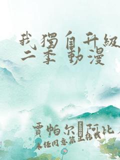 我独自升级 第二季 动漫