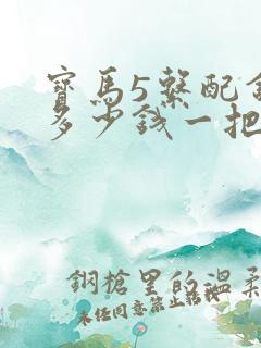 宝马5系配钥匙多少钱一把