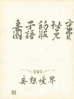 妻子的秘密韩剧国语版免费观看