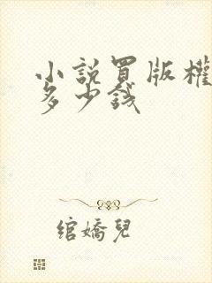 小说买版权一般多少钱