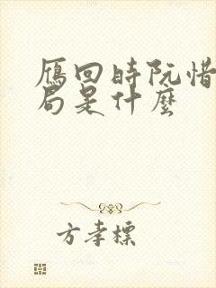 雁回时阮惜文结局是什么