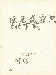 亿万盛宠只为你 txt下载