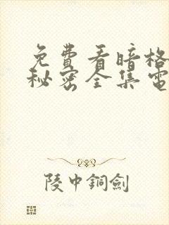 免费看暗格里的秘密全集电视剧