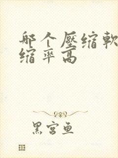 哪个压缩软件压缩率高