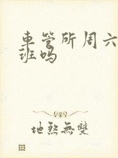 车管所周六有上班吗