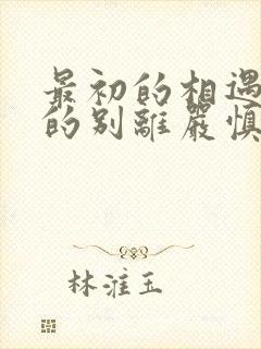 最初的相遇最后的别离严慎结局