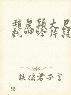 赵丽颖大尺度床戏呻吟片段