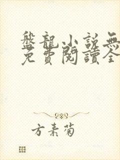 盘龙小说无弹窗免费阅读全文