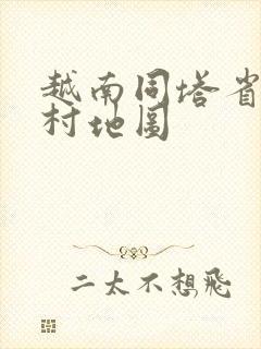 越南同塔省县乡村地图