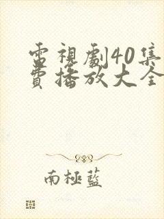 电视剧40集免费播放大全