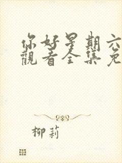 你好星期六在线观看全集免费播放