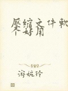 压缩文件软件哪个好用