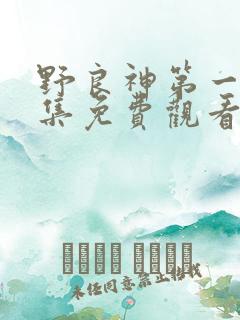 野良神第一季全集免费观看中文版
