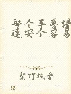 哪个平台借钱快速安全容易通过