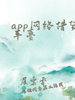app网络借贷平台
