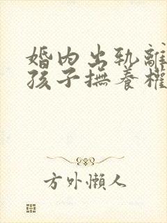 婚内出轨离婚后孩子抚养权归谁?