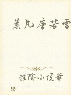 叶凡唐若雪医婿