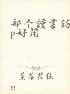 哪个读书的app好用