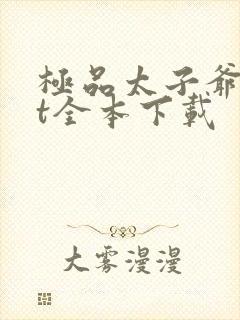 极品太子爷txt全本下载