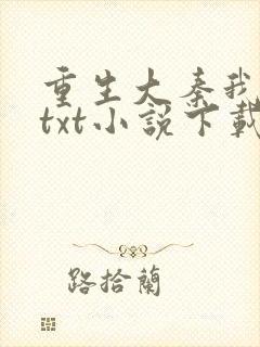 重生大秦我为皇txt小说下载