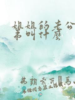 姐姐的老公喊弟弟叫什么