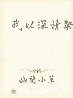 我以深情祭岁月