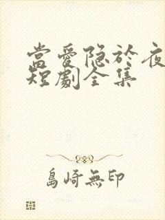 当爱隐于夜色中短剧全集