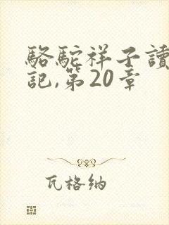 骆驼祥子读书笔记,第20章