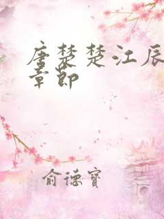 唐楚楚江辰最新章节