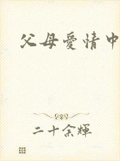 父母爱情中安欣