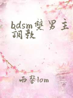 bdsm双男主调教