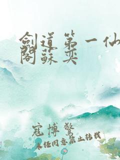 剑道第一仙笔趣阁苏奕