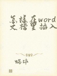 怎样在word文档里插入pdf文件