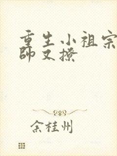 重生小祖宗她又帅又撩