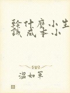 干什么小生意赚钱 成本小