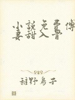 小说免费傅爷宠妻甜入骨