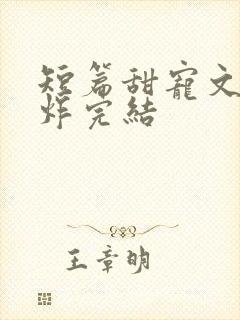 短篇甜宠文甜到炸完结