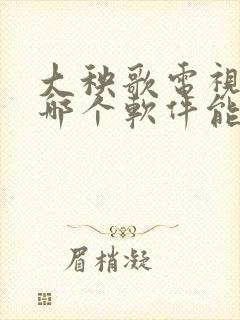 大秧歌电视剧在哪个软件能看