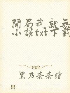 开局我就无敌了小说txt下载