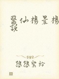 医仙杨晨杨柔小说