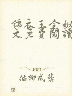 锦衣玉令姒锦全文免费阅读笔趣阁