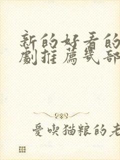 新的好看的电视剧推荐几部