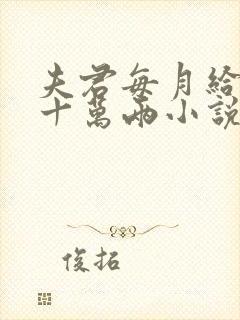 夫君每月给我二十万两小说阅读免费