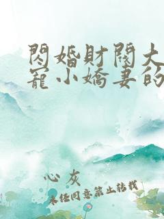 闪婚财阀大叔强宠小娇妻的小说