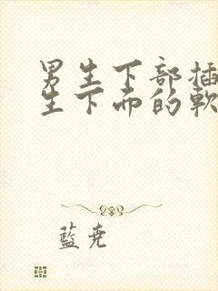 男生下部插进女生下面的软件