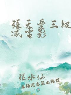 张天爱三级无删减电影