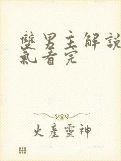 双男主解说一口气看完