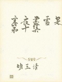 寒夜尽处是卿心第十集