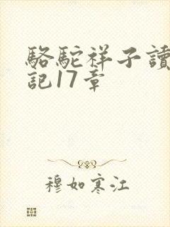 骆驼祥子读书笔记17章